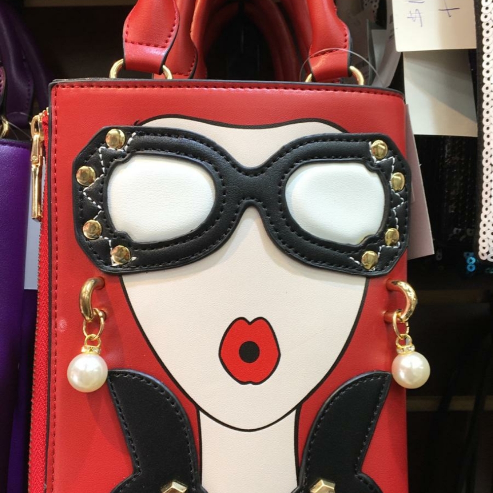 Red crossbody bag